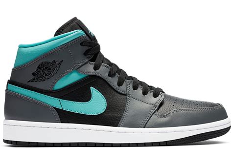 Giày Nike Air Jordan 1 Mid Aqua 554724 063 Authentic Shoes