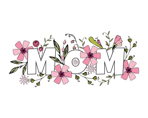 Mothers Day Flowers Drawing