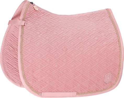 Eskadron Saddle Pad Velvet Emblem Pearl Rose Equusvitalis Onlineshop