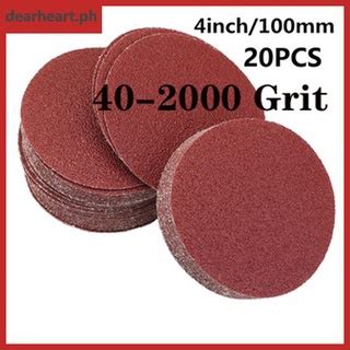 Pcs Inch Mm Round Sandpaper Disc Grit Sandpaper Sand