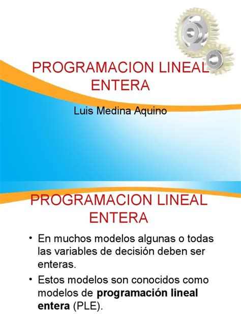 Pdf Programacion Lineal Entera Dokumen Tips