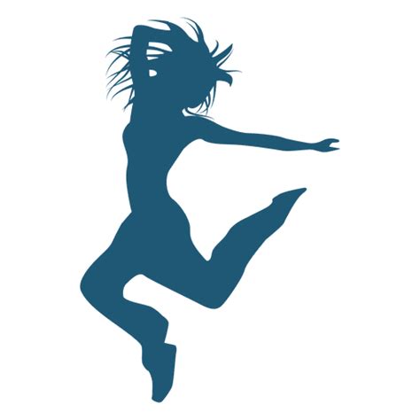 Silhouette Dancer Jumping