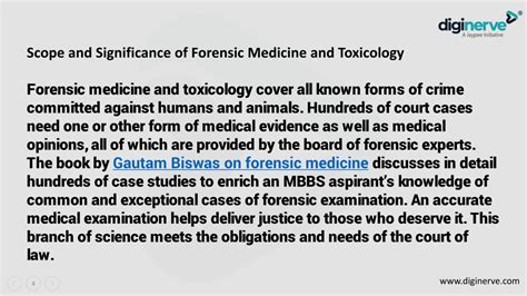 Ppt Understanding Forensic Medicine And Toxicology The Field And Its