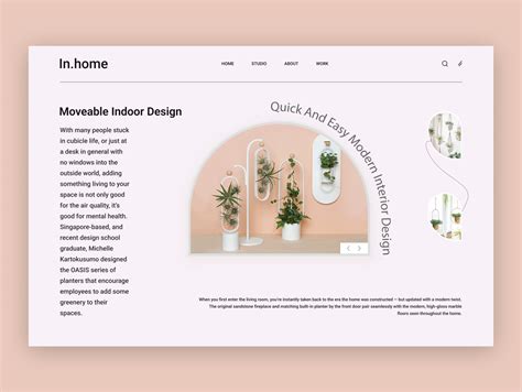 In Home Landing Page Exploration By Bitmate Studio On Dribbble