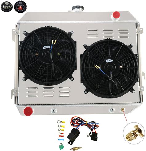 Ozcoolingparts 3 Row Core All Aluminum Ae375 Radiator 2 X 12 Fans W Shroud Relay