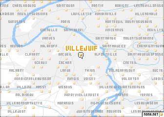 Villejuif (France) map - nona.net