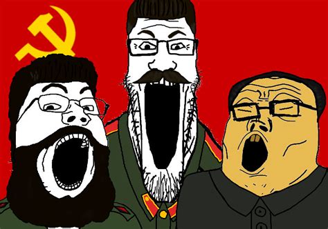 Soyjak Trio Communists Soy Boy Face Soyjak Know Your Meme