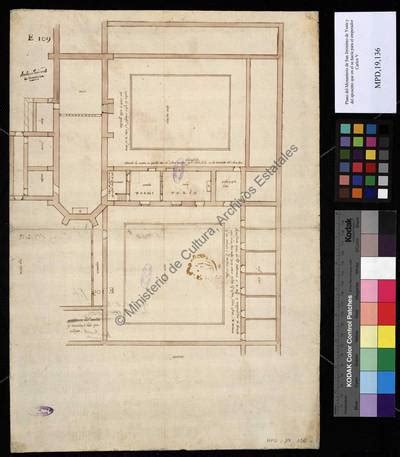 Plano Del Monasterio De San Jer Nimo De Yuste Y Del Aposento Que En El