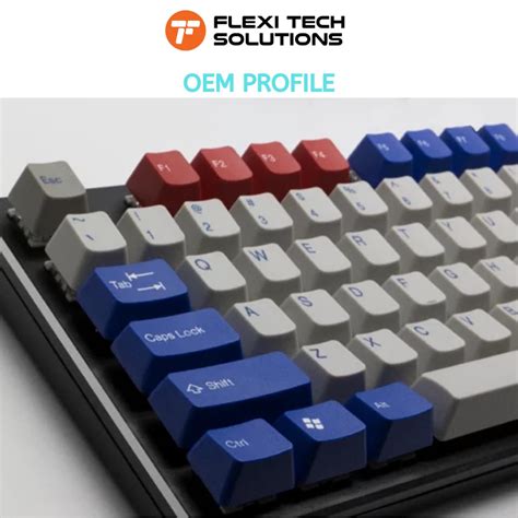 Tai Hao Abs Keys Double Shot Keycaps Set Robot Oem Profile Flexi Tech