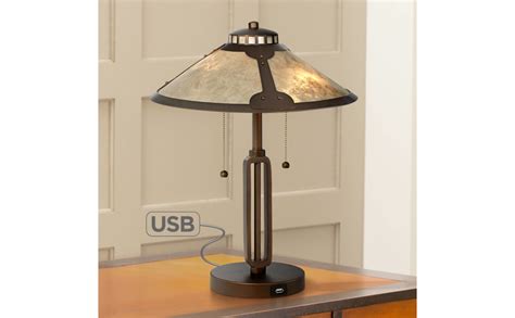 Franklin Iron Works Samuel Industrial Mission Desk Table Lamp With