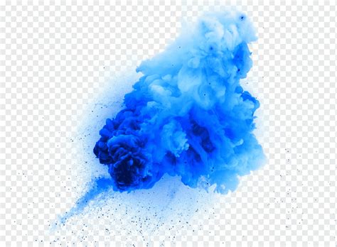 Ilustração de explosão explosão de fumaça azul design criativo