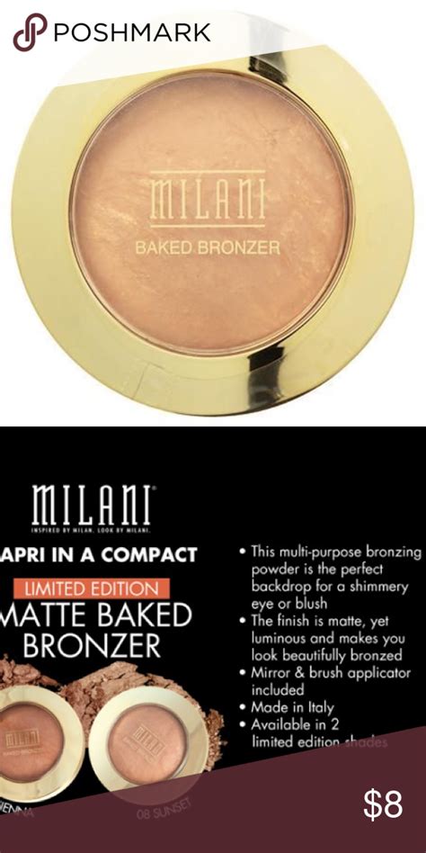 Milani Baked Bronzer Shade 08 Sunset Nwt Milani Baked Bronzer