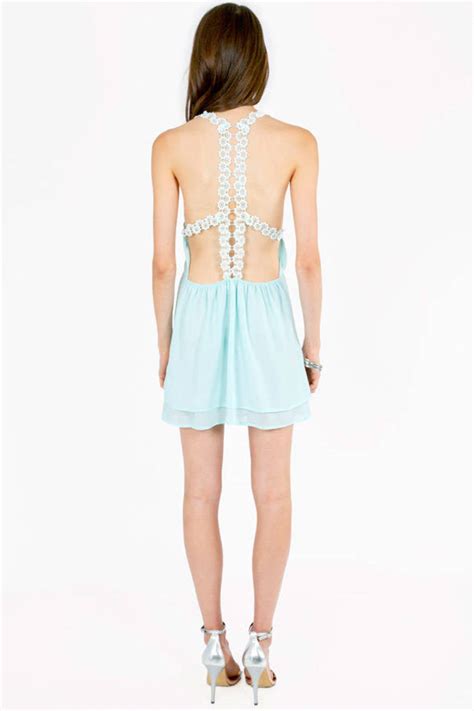 Kamila Tank Dress In Light Blue 42 Tobi Us