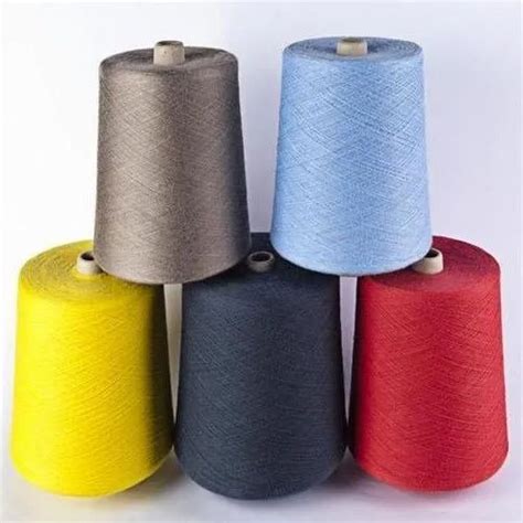 2 Ply Dyed Polyester Yarn For Textile Industry Packaging Type Carton