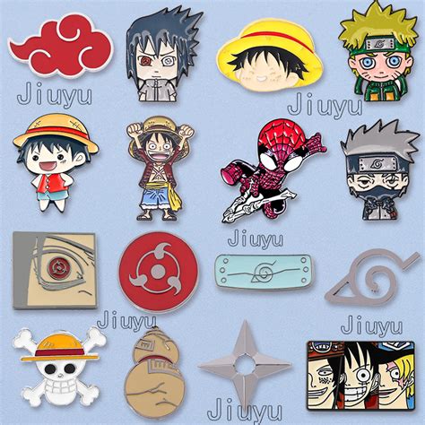 Broche Naruto Akatsuki Alfinete Konoha Village Ninja Uzumaki Uchiha