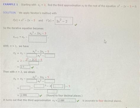 Solved Starting With X1 2 Find The Third Approximation X3 Chegg