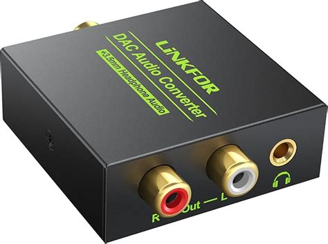 Linkfor Dac Digital A Anal Gico Convertidor De Audio Ptico Coaxial A