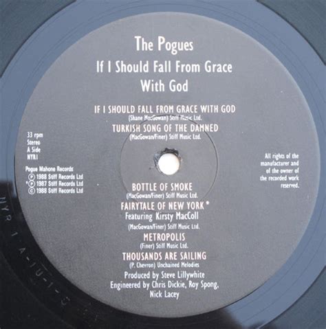 Pogues The If I Should Fall From Grace With God Uk 中古レコード・中古cdの