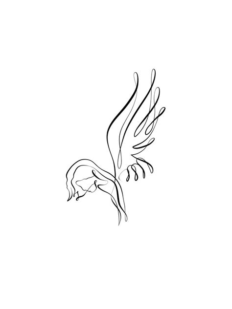 Fallen Downloadable Angel Art Line Art Print Printable Etsy