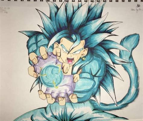 Dragon Ball Gt Anime Art God Blue Dios Allah Art Of Animation