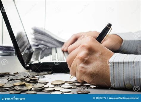 financial work stock photography image