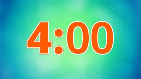 4 Minute Timer Countdown Youtube