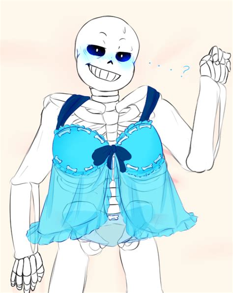 Rule 34 2010s 2015 Animated Skeleton Blue Blush Blue Lingerie Blush Bottomless