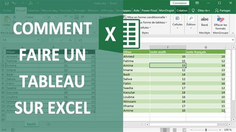 Excel Faire Un Tableau Professionnel En Un Clic Youtube