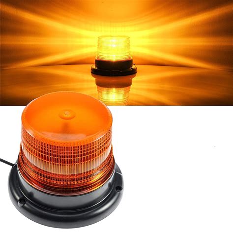 Buy Dinfu LED Strobe Light 12V 80 Amber Warning Lights Emergency