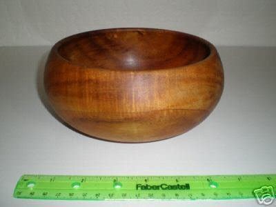 Turned Koa Wood Bowl By Dan Deluz Hawaii Hawaiiana