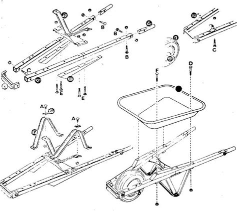 Wheelbarrow Assembly Diagram