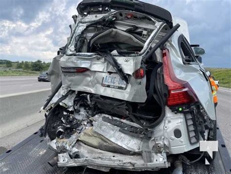 Rear End Collision On Highway 401 At Cobourg Sends Two People To