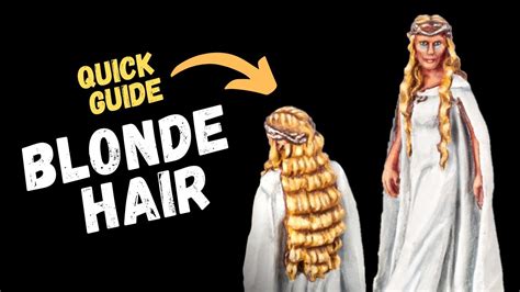 How To Paint Blonde Hair On Miniatures Youtube