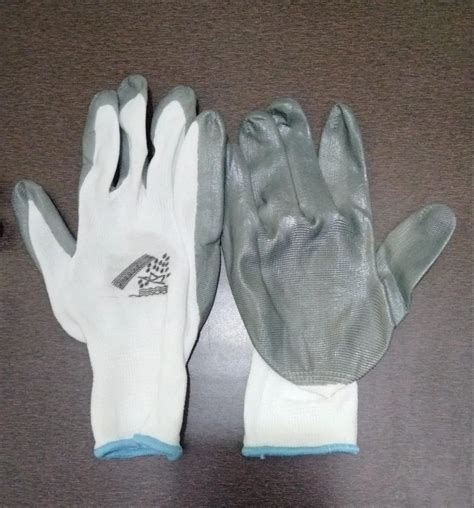 Nitrile Gray See Bird PU Coated Hand Gloves Full Fingered At Rs 27