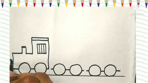 how to draw a train easily| East Learning train drawing step by step ...