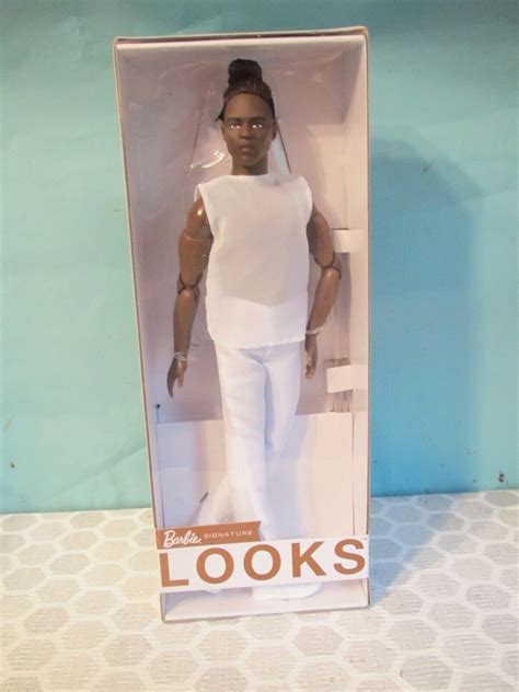 Barbie Looks Ken Doll Brunette Braids And Bun Hairstyle Aa Barbie Signature