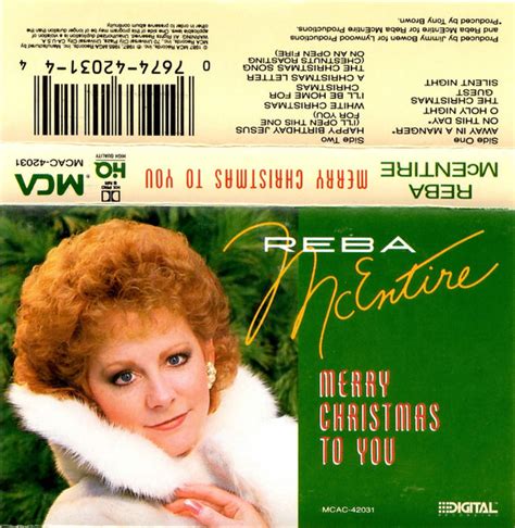 Reba Mcentire Merry Christmas To You Cassette Album Discogs