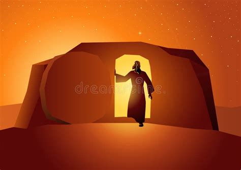 Jesus Resurrection Scene from the Bible, Oil Painting, Cave, Generative ...