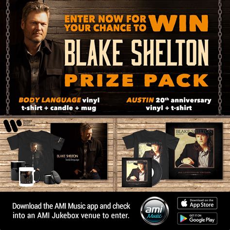 Ami Giveaway Featuring Blake Shelton Release