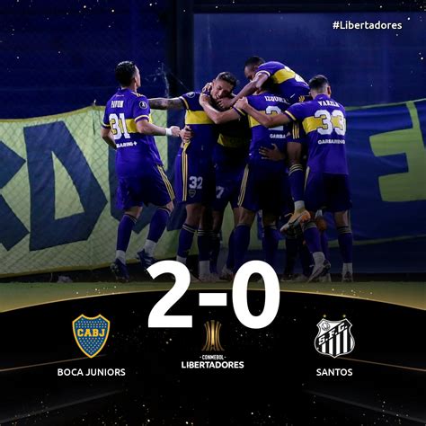 Conmebol Libertadores On Twitter 👏¡terminó El Partido 🔵🟡en La Bombonera Bocajrsoficial Ganó