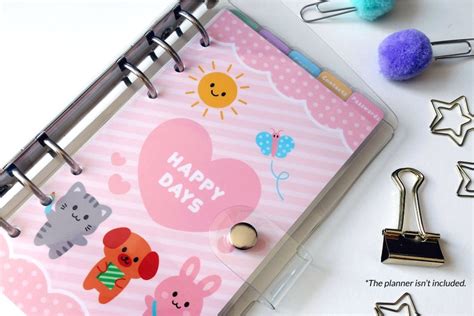 Personalised Handmade Printed Cute Kawaii Planner Dividers Etsy