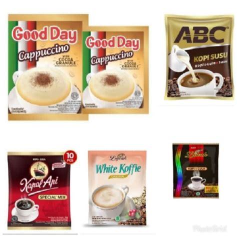 Jual Kopi Sachet Renceng ABC Susu Luwak White Coffe Good Day Cappucino