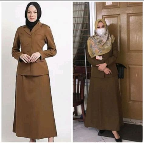 Pakaian Seragam Costum Khaki Tua XL