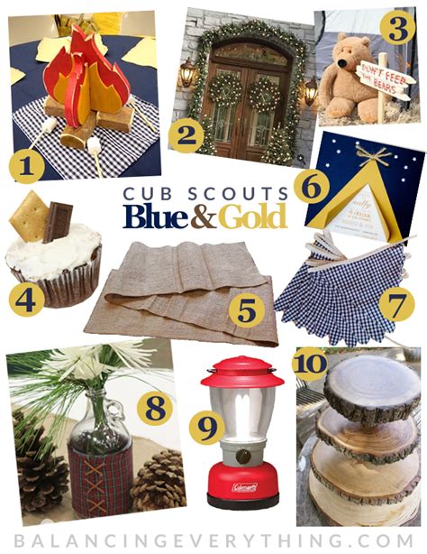 Blue And Gold Banquet Camping Theme - Theme Image