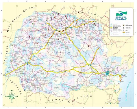 Roberto Geografia Mapa Do Estado Do ParanÁ