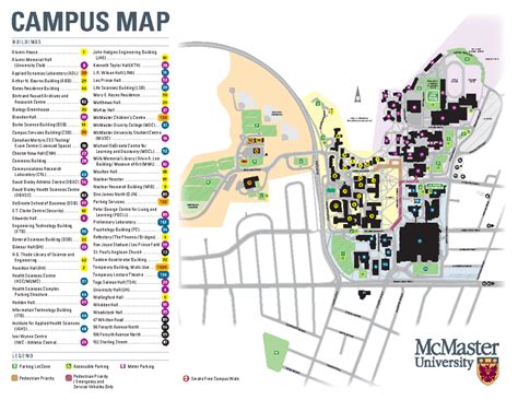 Mcmaster Campus Map Tb T T