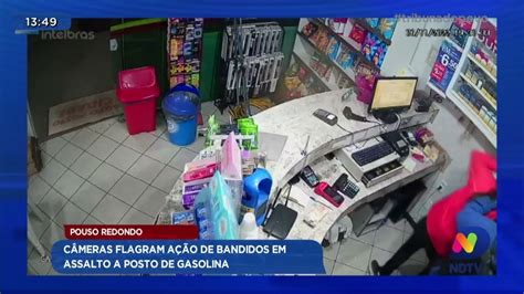 Pouso Redondo câmeras flagram ação de bandidos em assalto a posto de