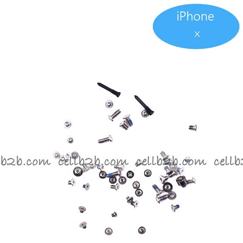 Juego Completo De Tornillos Para Iphone X Negro Cellb B