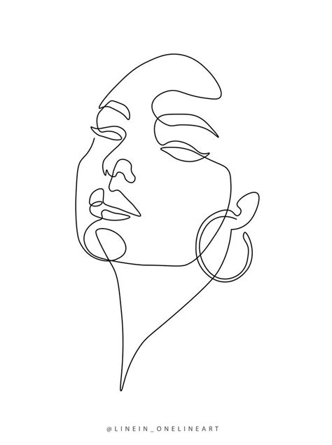 Black Woman Pose One Single Line art Design Elegant and Minimalist in ...