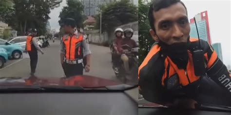 Video Petugas Dishub Dki Nangkring Di Kap Mobil Taksi Online Viral